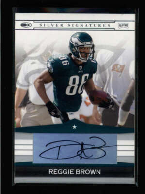 REGGIE BROWN 2008 DONRUSS SILVER SIGNATURES AUTOGRAPH AUTO SP /37 AX8009