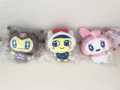 Sanrio Characters x Tamagotchi Plush Mascot Chain H11cm Set of 3