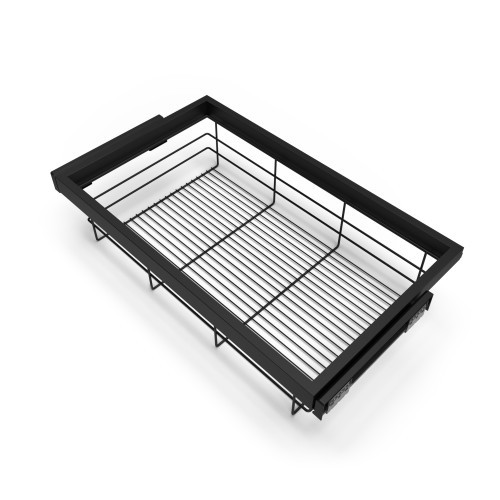 Panier coulissant pour dressing EMUCA noir de 68 cm de largeur