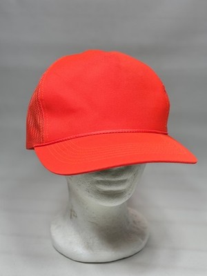 Outdoor Cap Blaze Orange Hunting Hat 5 Panel Trucker Mesh Snapback Retro OC Cap