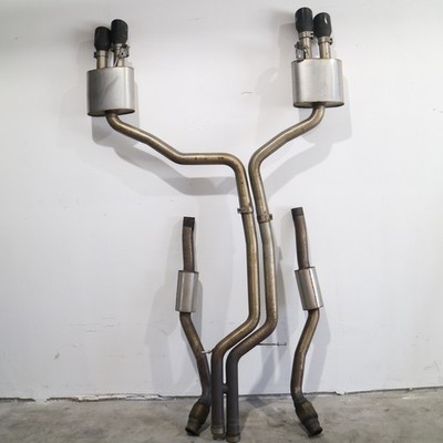 2013 Audi S6 C7 4.0L Milltek Non-Resonated Exhaust Muffler System Black Tips