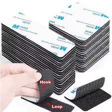 10Pcs Self Adhesive Hook  Loop Tape Fastener