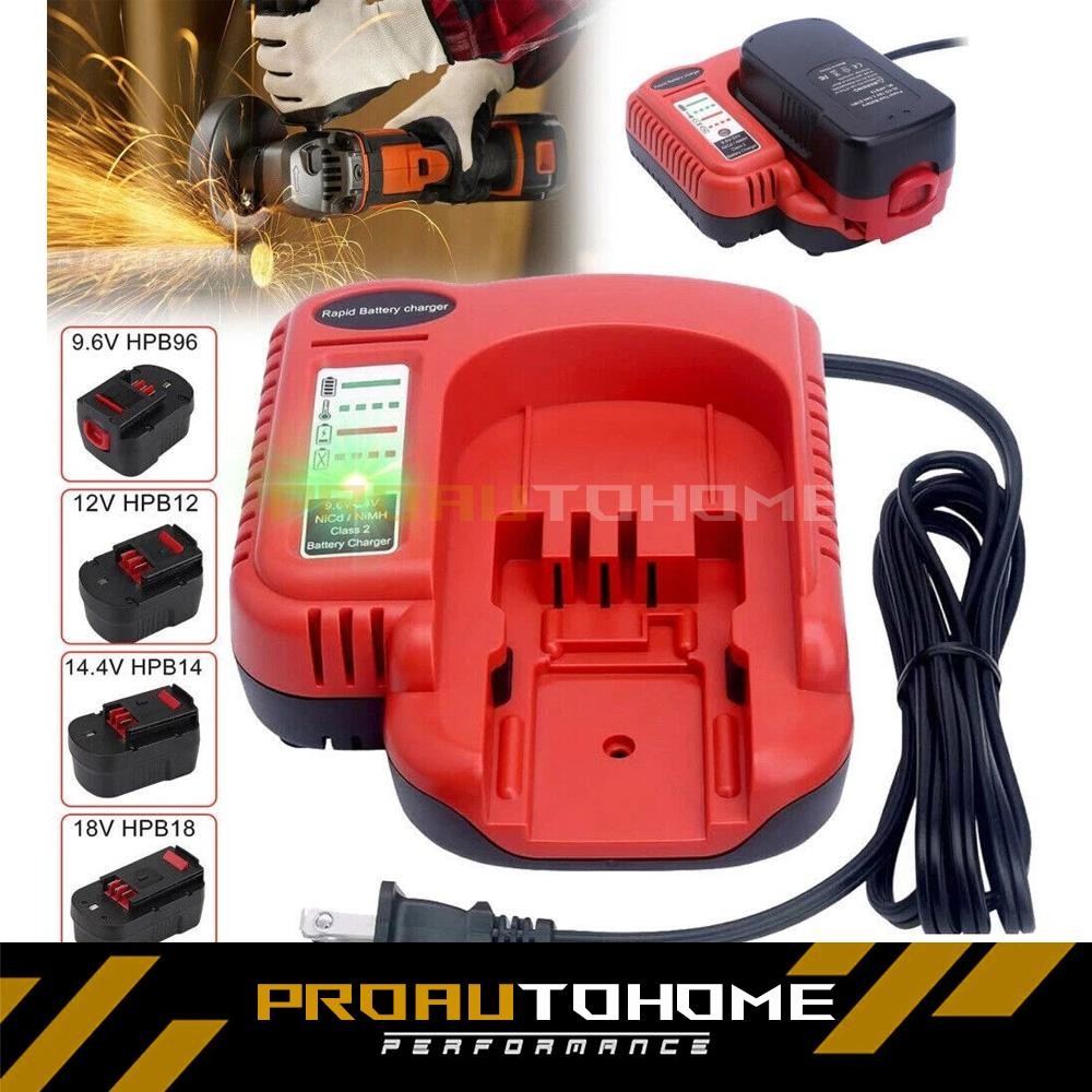 18V-24V Fast Battery Charger for Black Decker HPB18 HPB18-OPE NiCd NiMh Battery