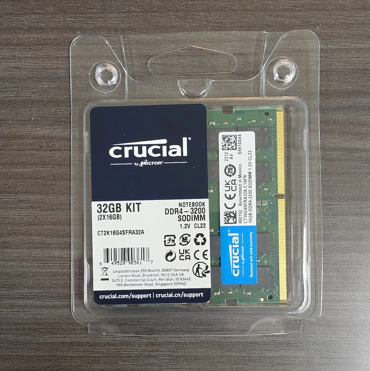 Crucial DDR4 SDRAM 32 GB Total Capacity Memory (RAM) for sale - eBay