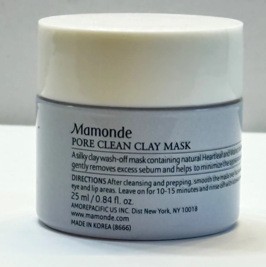 MAMONDE PORE CLEAN CLAY MASK~.84 OZ ~TRAVEL SIZE~NORMAL/OILY~NWOB~FREE SHIP - Image 2 of 2
