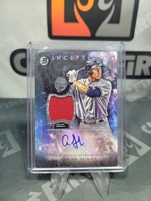 2016 Bowman Inception Aaron Judge Rookie Patch Auto Game Used