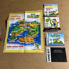 Super Mario World Advance 2 (Game Boy Advance) Instruction Booklets & Map Poster