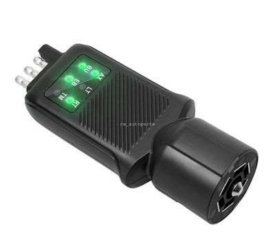 #ad 7 Pin Trailer Plug Tester amp; 4 Pin Light Circuit Tester W 2 Side LED Indicators $16.99
