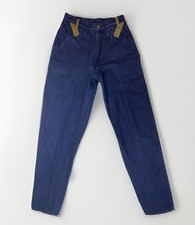Vintage Vanderbilt By Hermans Denim Jeans Bareback High Rise 26x31 Made In USA