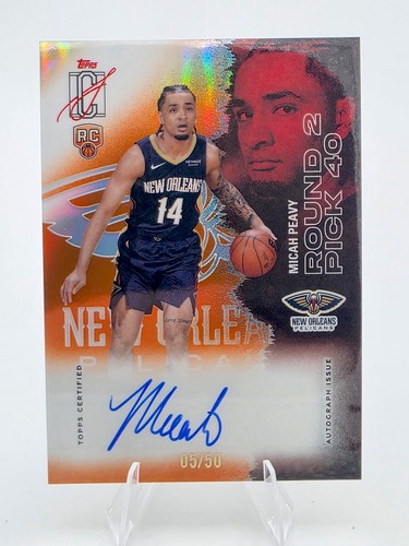 2025 Topps Signature Micah Peavy Orange (RAW)