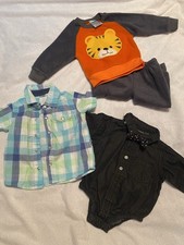 Baby Boy Bundle of 2 Tops and One Sweat Outfit Size 3-6 Months