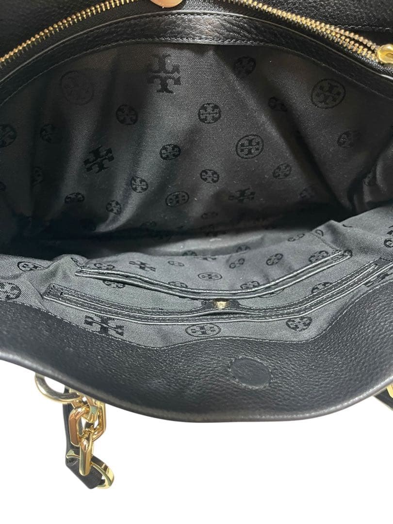 Tory Burch Tote Bag Leather Black Women's From Japan thumbnail 19