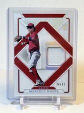 MARCELO MAYER 2025 National Treasures Threads HOLO SILVER Patch /25 - Red Sox RC