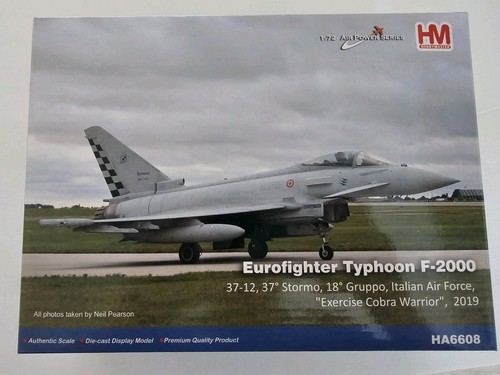 HA6608 Hobby Master F-2000 Typhoon 1/72 Model 37-12 Aeronautica Militare 37