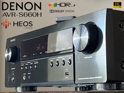 DENON AVR S660H Network Receiver 8K HEOS HDMI 2.1 AirPlay2 Alexa Spotify eARC - Bild 1 von 4