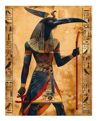Ancient Egyptian God Poster Wall Art   Mythical Decor Premium Quality