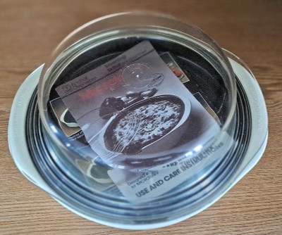 ANCHOR HOCKING OVENWARE MICROWARE BROWNING SKILLET w/ Clear Cover PM400/158