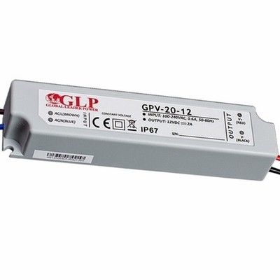 LED Trafo - SMD Netzteil - 24W - 2A - 12V -wasserfest- GLP ''GPV-20-12'' IP67