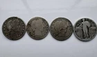 Barber & Walking Liberty Silver Quarters LOT OF 4