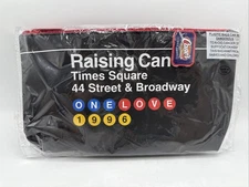 Raising Cane's Times Square Travel Pouch/Toiletry Bag, Black Red Blue One Love