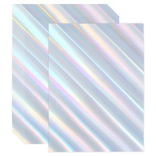 9.5"x7" Holographic Cardstock 40 Pack Metallic Iridescent Mirror Paper, Style 4