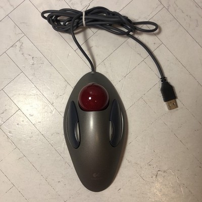 Logitech Trackman Marble USB Trackball T-BC21 Mouse Tested & Cleaned