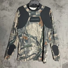 Legendary Shirt Adult XLT Whitetails Mossy Oak Camo Padded Sleeve Deer Gear Men