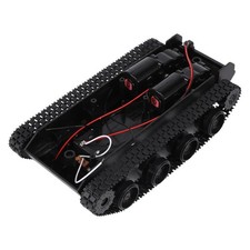 2X(Rc Tank  Robot Tank Car Chassis Kit Rubber Track Crawler For  130 Motor1121