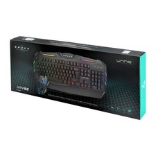 Computer Desktop Gaming Keyboard and Mouse Mechanical Feel Led Light Backlit RGB