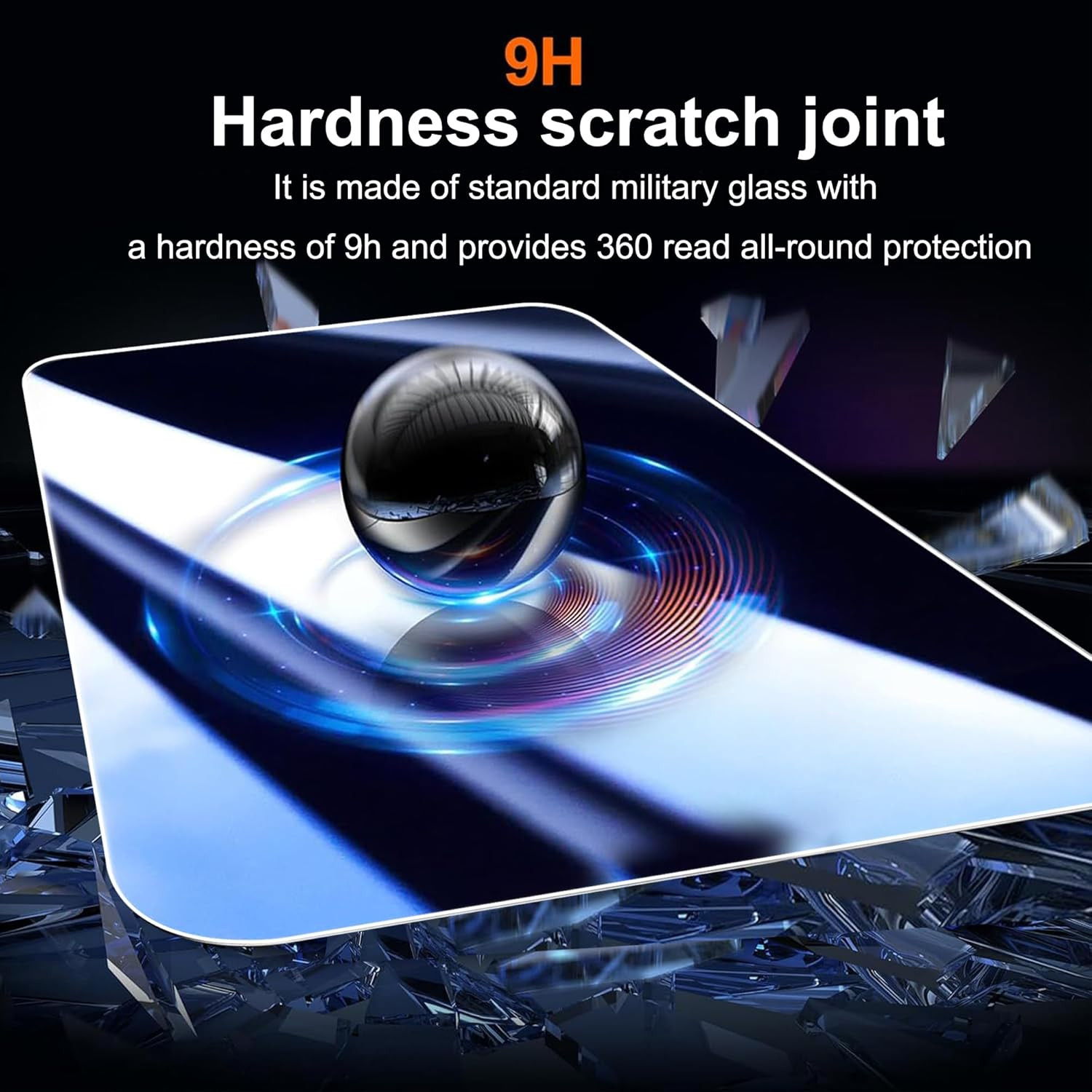 for Motolora Moto G Power 2025 Screen Protector with Camera Lens Protector, 9...