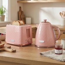 HOMCOM Wasserkocher-Toaster-Set: 1,7L Wasserkocher & 2-Scheiben-Toaster.