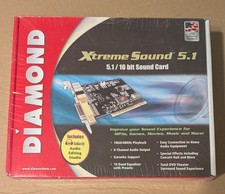Diamond Xtreme Sound 5.1 ---- 5.1/16 Bit Sound Card- New sealed in box
