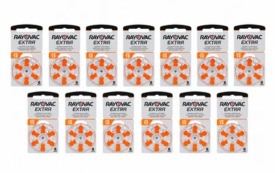 78x Rayovac 13 Taille 13 Piles Auditives Zinc-Air Sans Mercure 1,45 V - Photo 1/4
