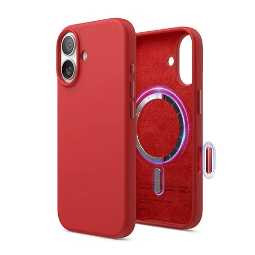 elago Magnetic Silicone Case Compatible with iPhone 17 Case 6.3” - Compatible wi