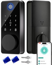 Keyless Entry Door Lock, Fingerprint Smart Deadbolt Lock App Control, Elect...