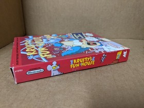 Krusty's Fun House for Nintendo NES Complete in Box with poster The Simpsons