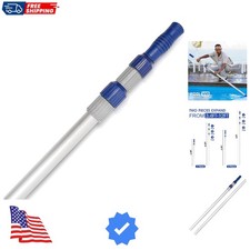 12 FT Telescopic Swimming Pool Pole - Adjustable 2 Piece Aluminum Pool Pole f...