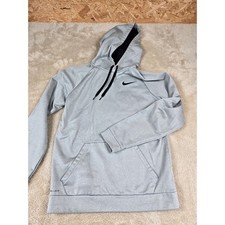Nike Therma-FIT Hoodie Gray pullover Athletic Sweatshirt Men's M