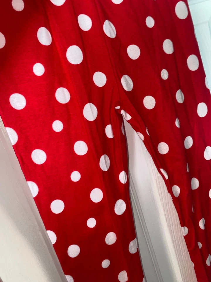 2 Girls CARTERS PJ PANTS Size 4T NEW No Tag (A) 9.5 SANTA & DOTS - Image 3 of 4
