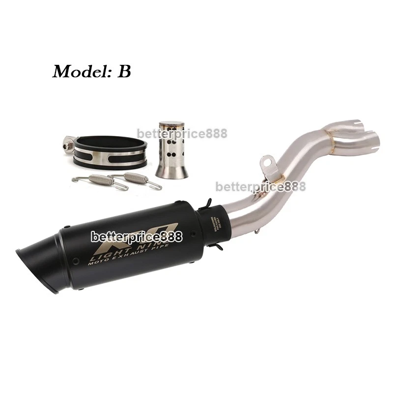 Puntas de silenciador de enlace de tubo de sistema de escape medio modificadas para 950 ADV 990 ADV Foto 3 de 4