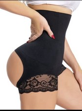 High Waist Tummy Control Butt Lifter Shapewear Lace Body Shaper Briefs