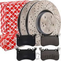 febi Bremsscheiben + BelÄGe Vorne Passend FüR AMG A 45 W176 C117 X117 CLA X156
