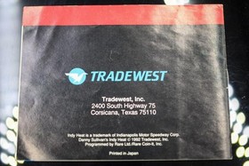 NO GIOCO - SOLO manuale autentico! Nintendo NES Danny Sullivan's Indy Heat