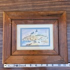VTG Jerl McCumsey Signed Framed Watercolor Painting Lighthouse Coastal Seascape — photo 6
