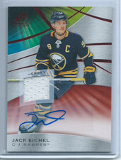 Jack Eichel Game-Used Jersey Auto 2019-20 Upper Deck SP Game Used