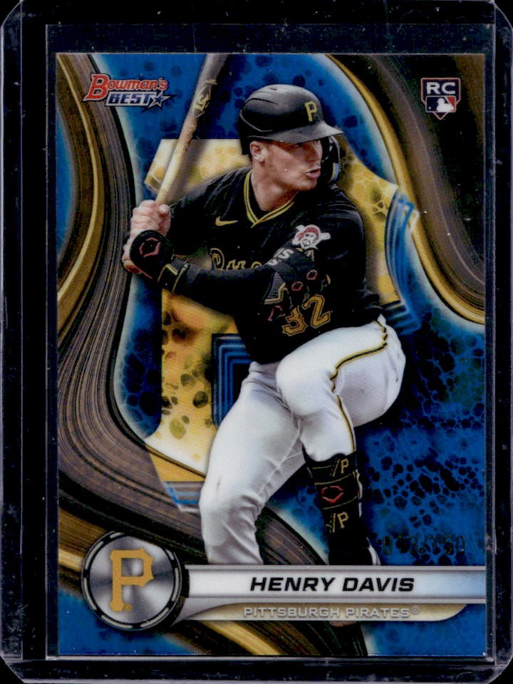 2024 Bowman's Best Henry Davis RC Blue Refractor Rookie #/150
