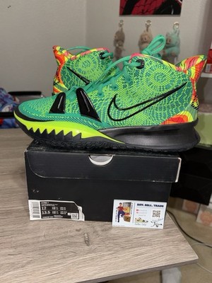 Size 12 - Nike Kyrie 7 Ky-D Weatherman Green Yellow Black Basketball Shoes