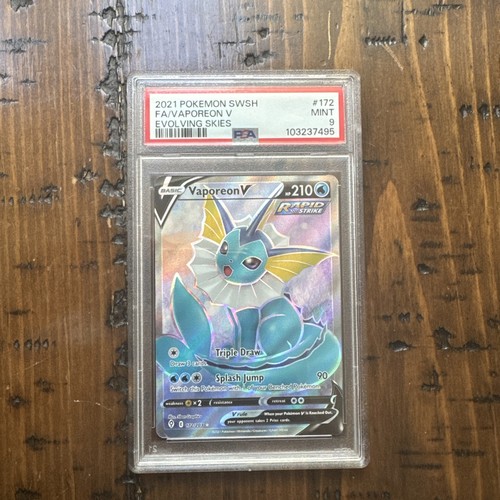 Vaporeon V graded PSA 9 for sale on eBay