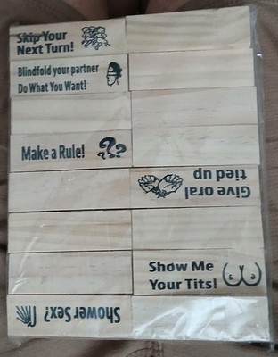 Naughty Block Tumblling Tower Games for Adults Date Night - Freaky Wooden Stacki