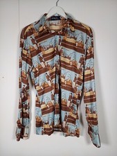 Vintage Chesa Boutique "Mail Line South America" Large Buttoned Shirt